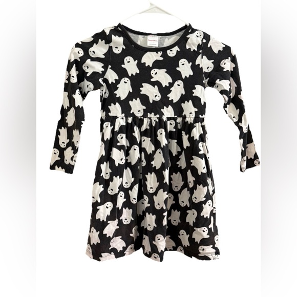 Hanna Andersson Other - Hanna Andersson Girls' Long Sleeve Dress Halloween Ghost Pockets Size 6-7